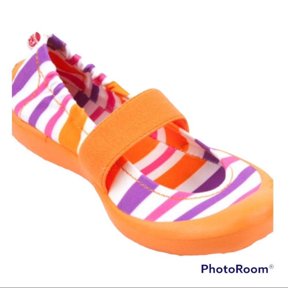 LUV Dream Flats - Mexican Blanket Stripe (Orange-EU 24 & 26)